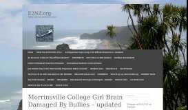 
							         Morrinsville College Girl Brain Damaged By Bullies – updated | E2NZ ...								  
							    