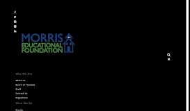 
							         Morris Educational Foundation : Portal : Portal Login								  
							    