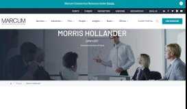 
							         Morris Hollander | Senior Advisor - Assurance | Marcum LLP ...								  
							    