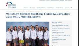 
							         Morristown-Hamblen Healthcare System Welcomes New Class of ...								  
							    