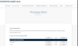 
							         Mortgage Account Information - Raymond James Bank								  
							    