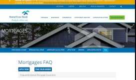 
							         Mortgage FAQ | Mortgage Loan Help | HomeTrust Bank								  
							    