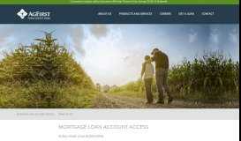
							         Mortgage Loan Account Access - AgFirst								  
							    