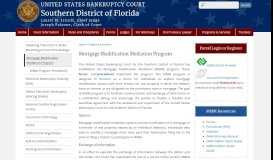
							         Mortgage Modification Mediation Program | Southern District of Florida ...								  
							    