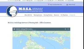 
							         MOSA Audiology Services & Hearing Aids – Office Locations								  
							    