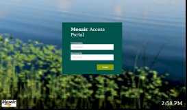 
							         Mosaic Access Portal								  
							    