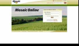 
							         Mosaic Online Login								  
							    