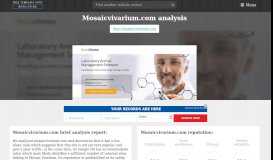 
							         Mosaic Vivarium. Laboratory Animal Management Software ...								  
							    