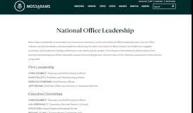 
							         Moss Adams Leadership Structure								  
							    
