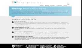 
							         MOSS Web Portal - Home Page								  
							    