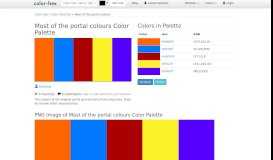 
							         Most of the portal colours Color Palette - Color Hex								  
							    