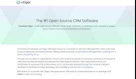 
							         Most Popular Open Source CRM Software | Vtiger								  
							    