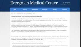 
							         Most Wired | Evergreen Medical Center								  
							    