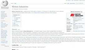 
							         Motion Industries - Wikipedia								  
							    