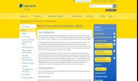 
							         Motor Insurance Database (MID) - Aviva Broker								  
							    