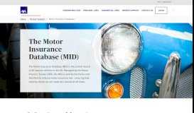 
							         Motor Insurance Database (MID) | Resources | AXA Connect								  
							    