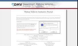 
							         Motor Vehicle Industry Portal								  
							    