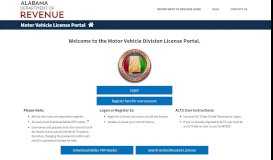 
							         Motor Vehicle License Portal								  
							    