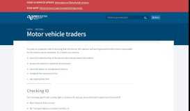
							         Motor vehicle traders | NZ Transport Agency								  
							    