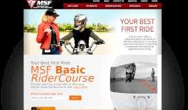 
							         Motorcycle Safety Foundation Home Page								  
							    