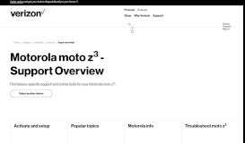 
							         Motorola moto z3 Support Overview Apps & Widgets | Verizon Wireless								  
							    