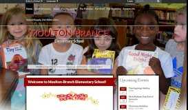 
							         Moulton-Branch Elementary School: Home								  
							    