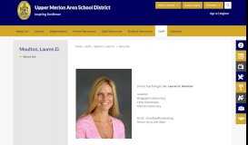 
							         Moulton, Lauren D. / About Me - Upper Merion Area School District								  
							    