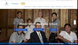 
							         Mount Albert Grammar School: Home								  
							    