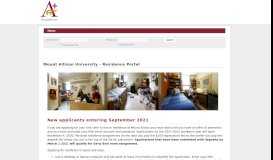 
							         Mount Allison University - Residence Portal								  
							    