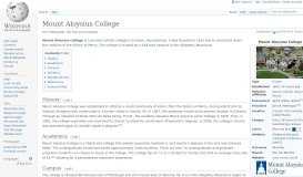 
							         Mount Aloysius College - Wikipedia								  
							    