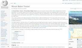 
							         Mount Baker Tunnel - Wikipedia								  
							    