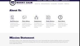
							         Mount Calm Independent School District								  
							    