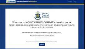 
							         MOUNT CARMEL COLLEGE - My Booklist								  
							    