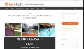 
							         Mount Gravatt East - South Brisbane's Hidden Gem | Rental Results								  
							    