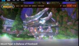 
							         Mount Hyjal: In Defense of Nordrassil - World of Warcraft								  
							    