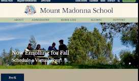 
							         Mount Madonna School								  
							    