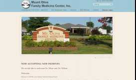 
							         Mount Olive Family Medicine Center, Inc. | Convenient and easy ...								  
							    