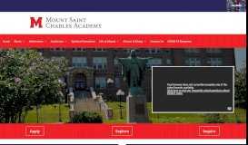 
							         Mount Saint Charles Academy | Private Catholic School | Woonsocket ...								  
							    