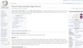 
							         Mount Saint Joseph High School - Wikipedia								  
							    