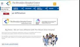 
							         Mount Sinai Affiliation | The Brooklyn Hospital Center								  
							    
