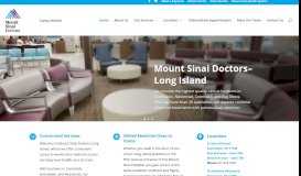 
							         Mount Sinai Doctors Long Island								  
							    
