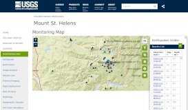
							         Mount St. Helens Monitoring Map - USGS: Volcano Hazards Program								  
							    