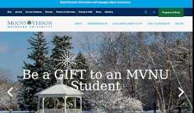 
							         Mount Vernon Nazarene University | Ohio, Christian, Online - Mount ...								  
							    