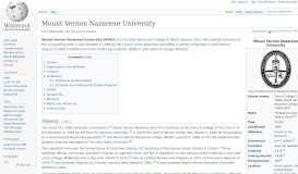 
							         Mount Vernon Nazarene University - Wikipedia								  
							    