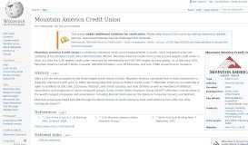 
							         Mountain America Credit Union - Wikipedia								  
							    