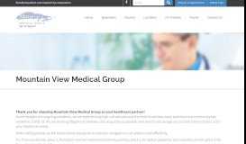 
							         Mountain View Medical Group | Mountain View Medical Group								  
							    