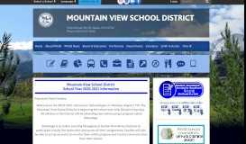 
							         Mountain View School District: Home								  
							    