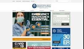 
							         Mountain West Medical Center: home								  
							    