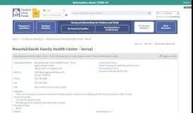 
							         Mountainlands Family Health Center ... - Utah Medical Home Portal								  
							    