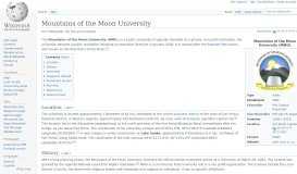 
							         Mountains of the Moon University - Wikipedia								  
							    